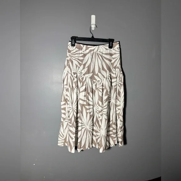 Out of Office Trina Turk Pally 100% Linen Skirt Women’s Size Medium